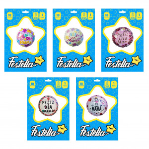 GLOBO CORAZON TE AMO MAMA 18"(PQTX25):