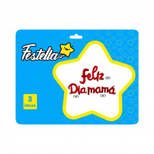 GLOBO FELIZ DIA MAMA CURSIVO ROJO(PQTX12)