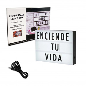 LAMPARA MENSAJE LED
