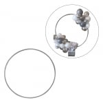 ARO PARA GLOBO PLATEADO 44CM (PQTX12)
