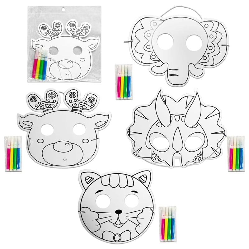 ANTIFAZ PARA COLOREAR(19*17CM) (PQT X 12 X-MD)