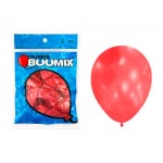 GLOBO DE LATEX SATINADO ROJO R12X12 (PQTX12)´
