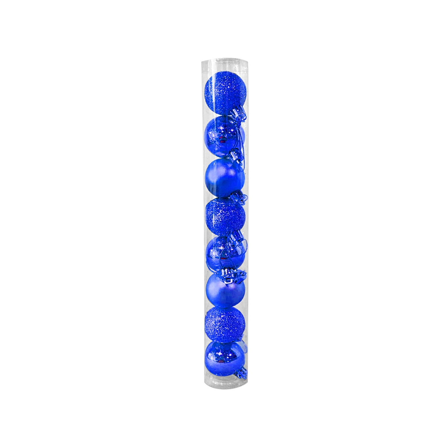BOLA NAVIDEÑA AZUL 4CM X8