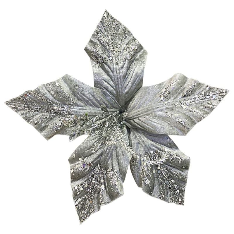 FLOR NAVIDEÑA PLATEADA(BDJX120)