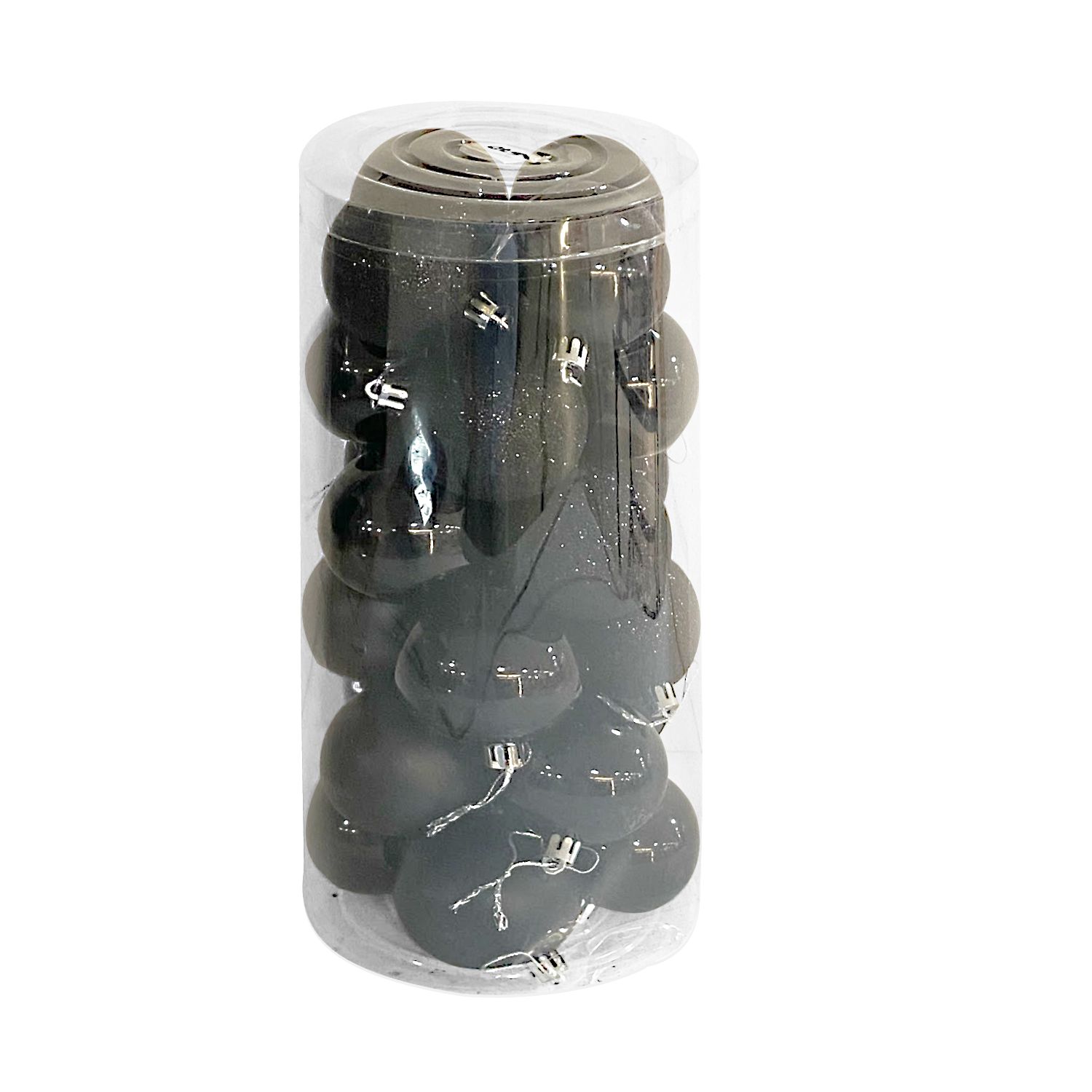 BOLA NAVIDEÑA NEGRA 6CM X24