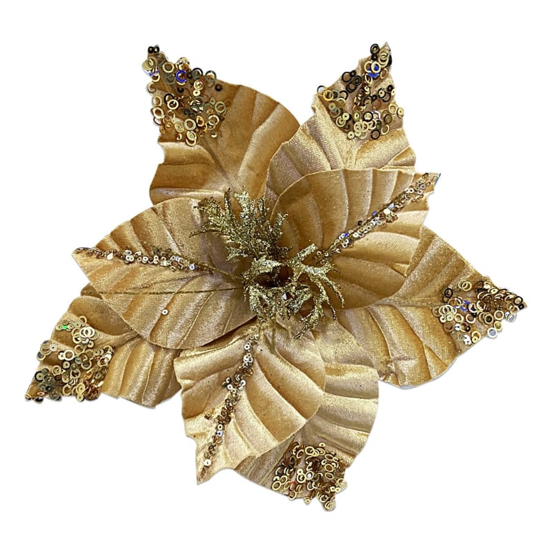 FLOR NAVIDEÑA DORADA(BDJX120)