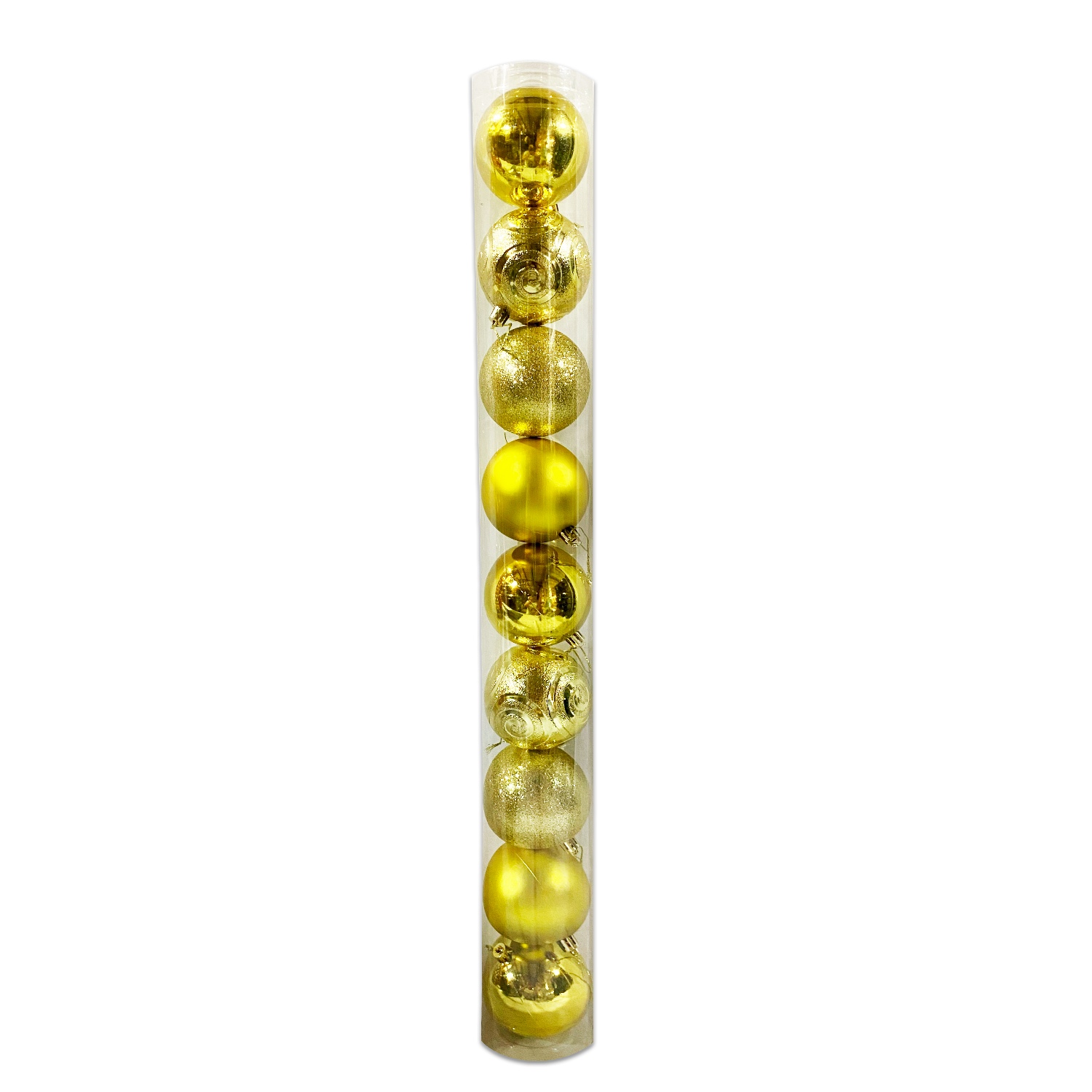 BOLA NAVIDEÑA DORADA 8CM X9