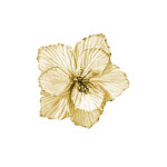FLOR NAVIDEÑA DORADA 18CM (BJX100)