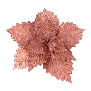 FLOR NAVIDEÑA PALO ROSA 38CM (BJX60)