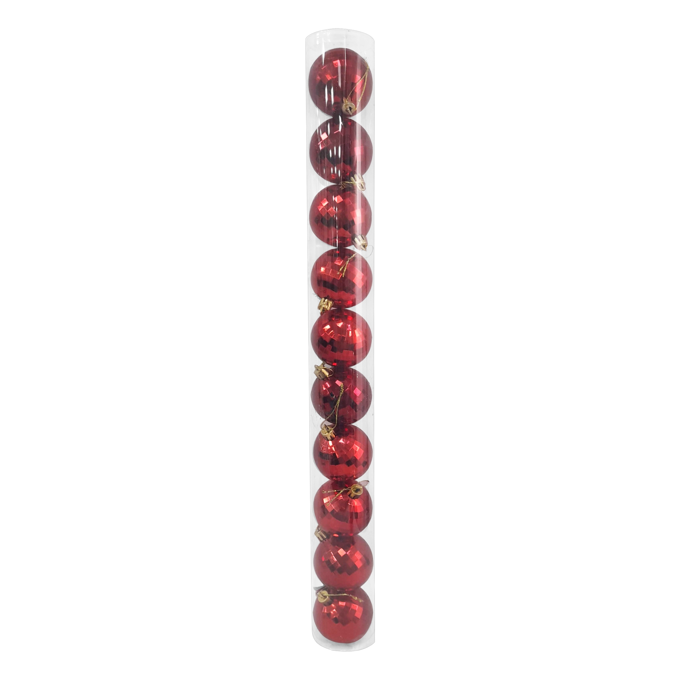 BOLA NAVIDEÑA ROJA 6CM X10