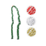 GUIRNALDA COLORES PUNTAS BLANCAS 9CM*4M