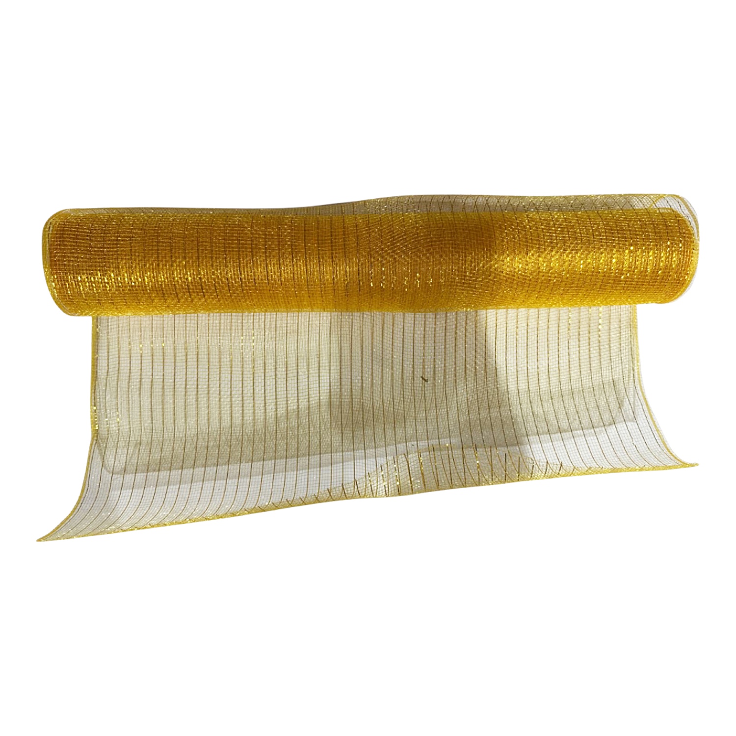 MALLA NAVIDEÑA TRADICIONAL AMARILLA 52CM*10Y