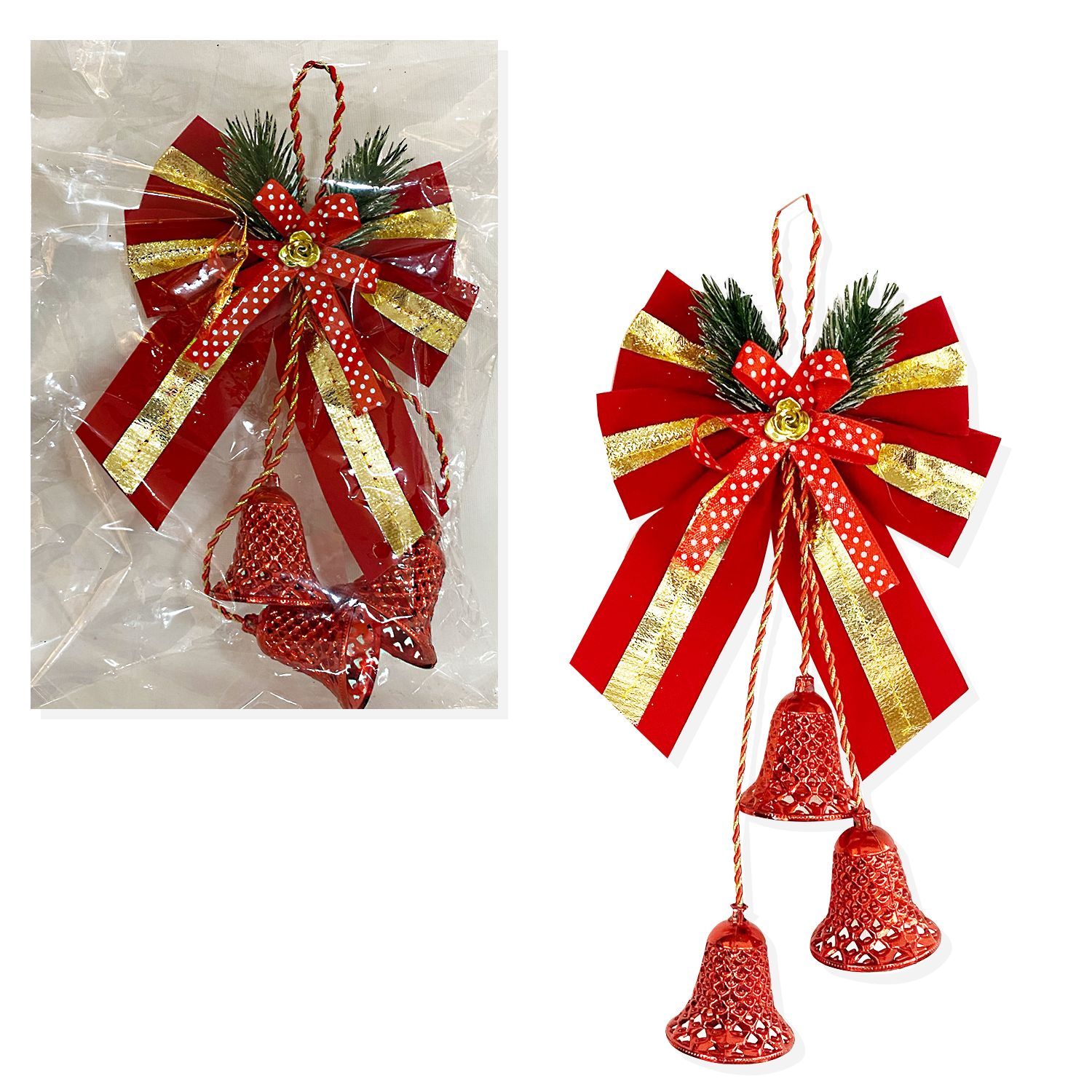 ADORNO CAMPANAS NAVIDEÑAS