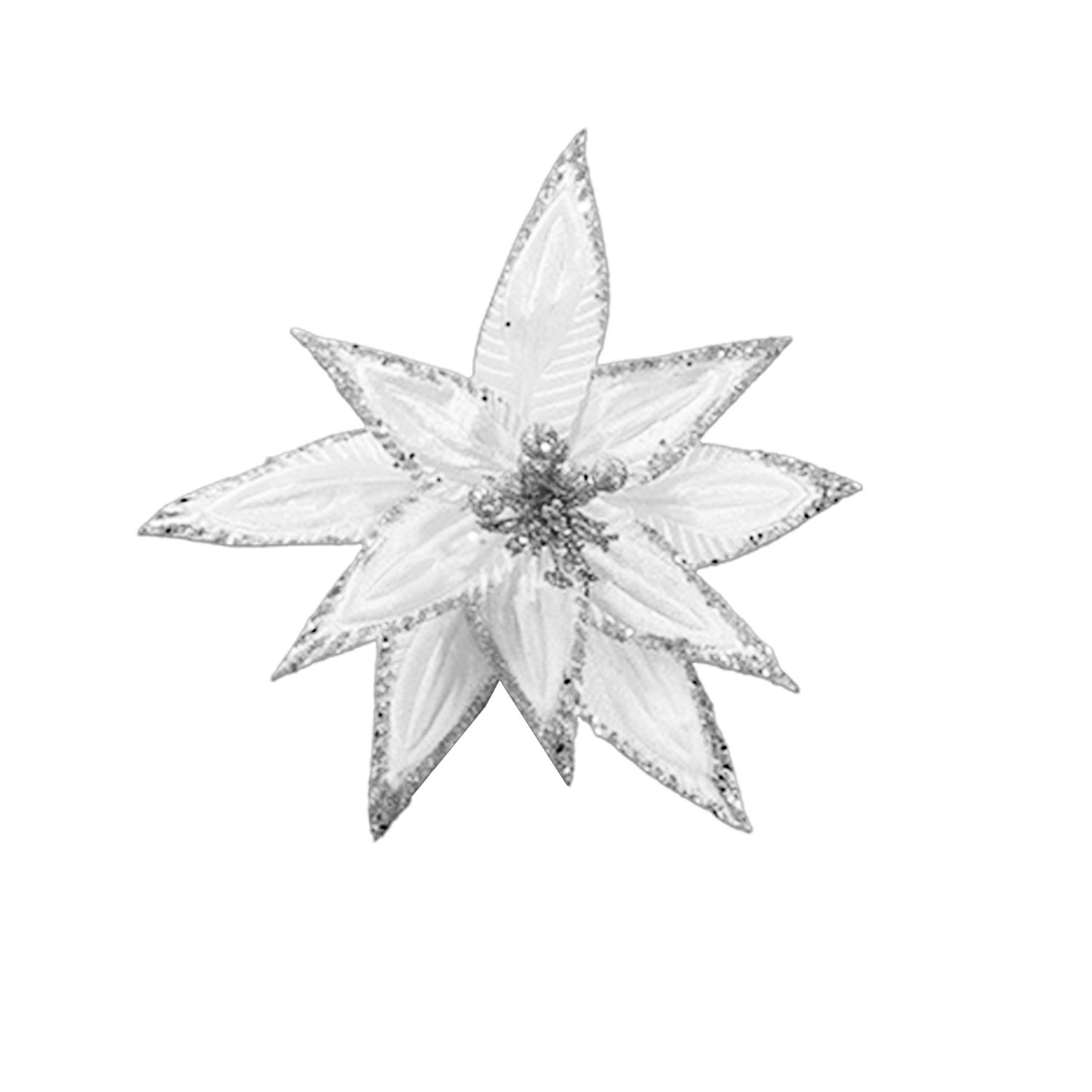 FLOR NAVIDEÑA BLANCA 35CM (BJX80)