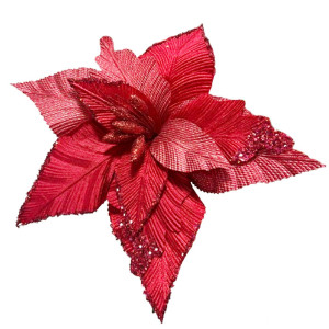 FLOR NAVIDEÑA ROJA 55CM (BJX40)