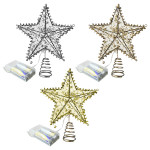 ADORNO ESTRELLA NAVIDEÑA CON LUZ
