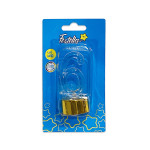 LAMPARA LED # 6 CON BASE DORADA (PQTX12)