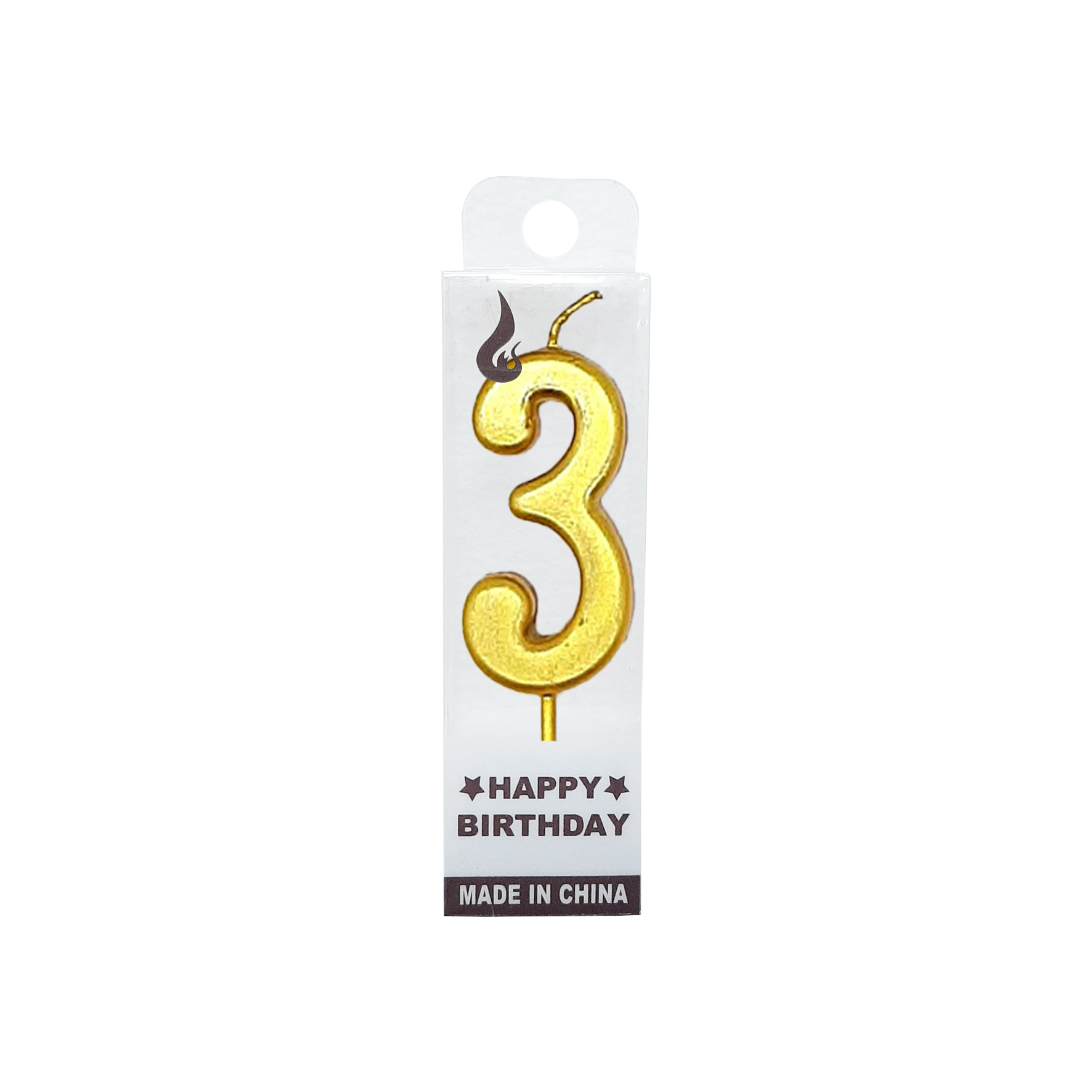 VELA NUMERO #3 DORADO (CJX24)