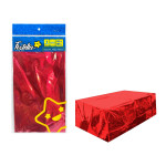 MANTEL DE FIESTA METALIZADO ROJO:(PQTX12)