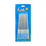 VELA X8 PLATEADA EN BLISTER (CJX25)